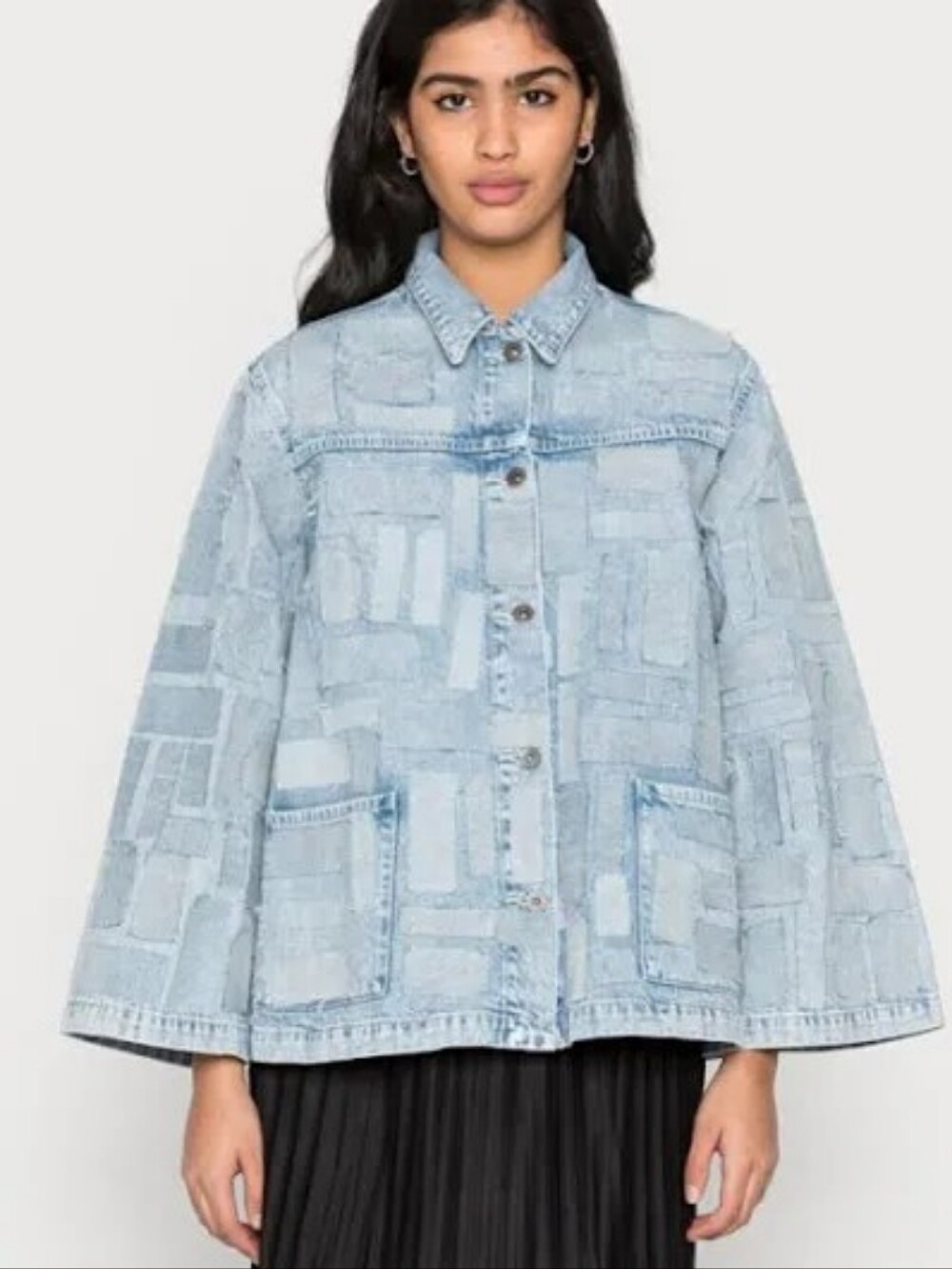 Levi's Patchwork Denim Jacket Light Blue Jean Jacket Made & Crafted Sz S NWT
